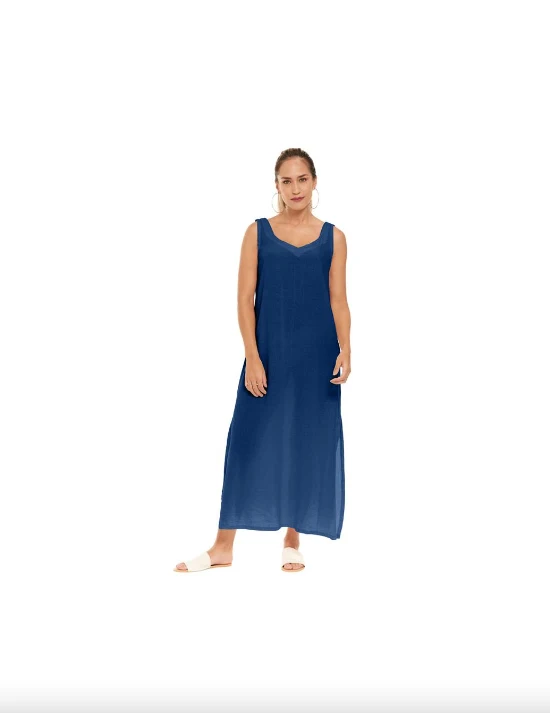 Oh My Gauze Sangria Dress Sapphire - Image 4