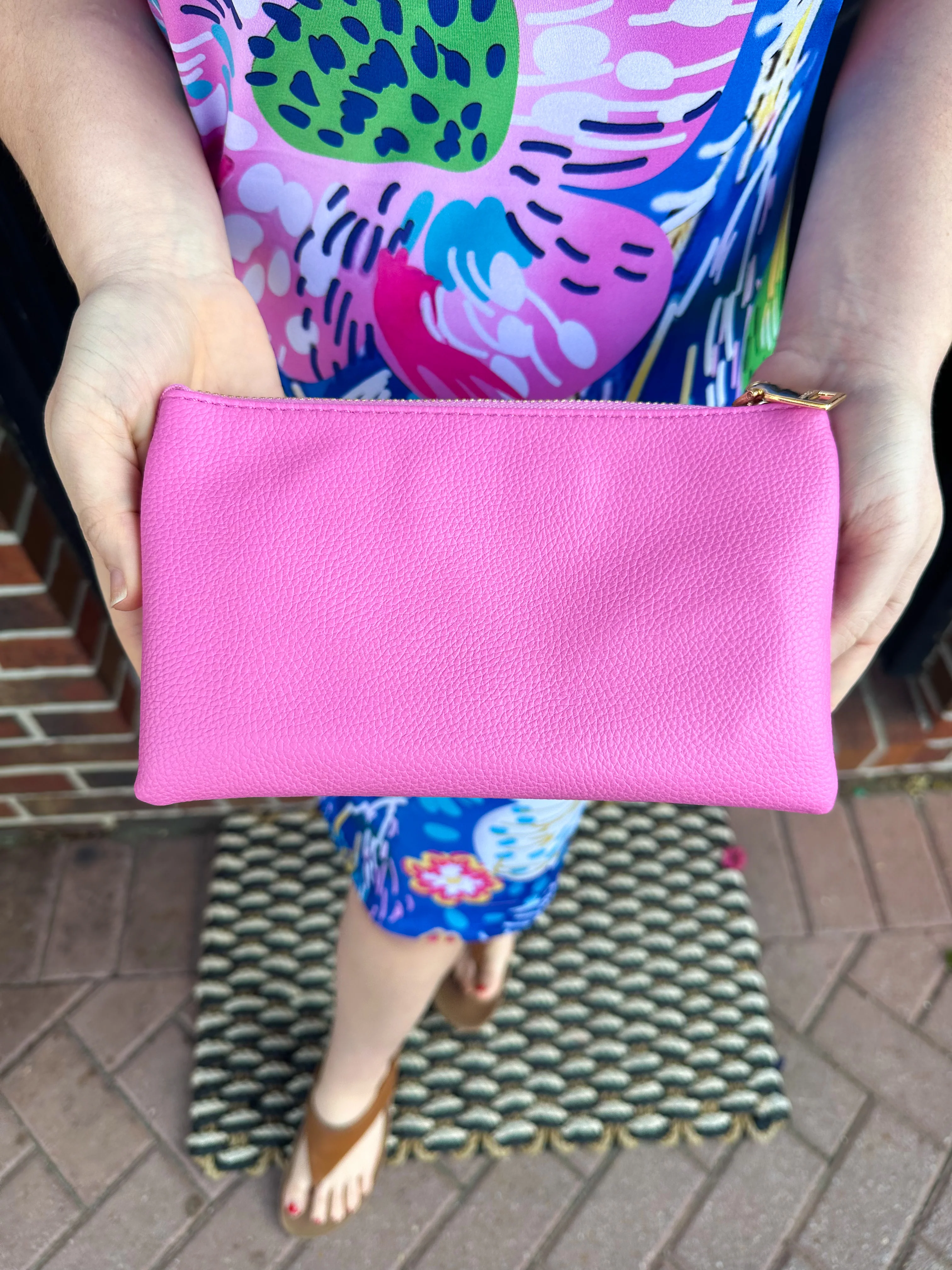 Riley Vegan Crossbody - Bubblegum - Image 14