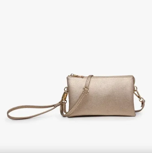 Riley Vegan Crossbody - Champagne - Image 3