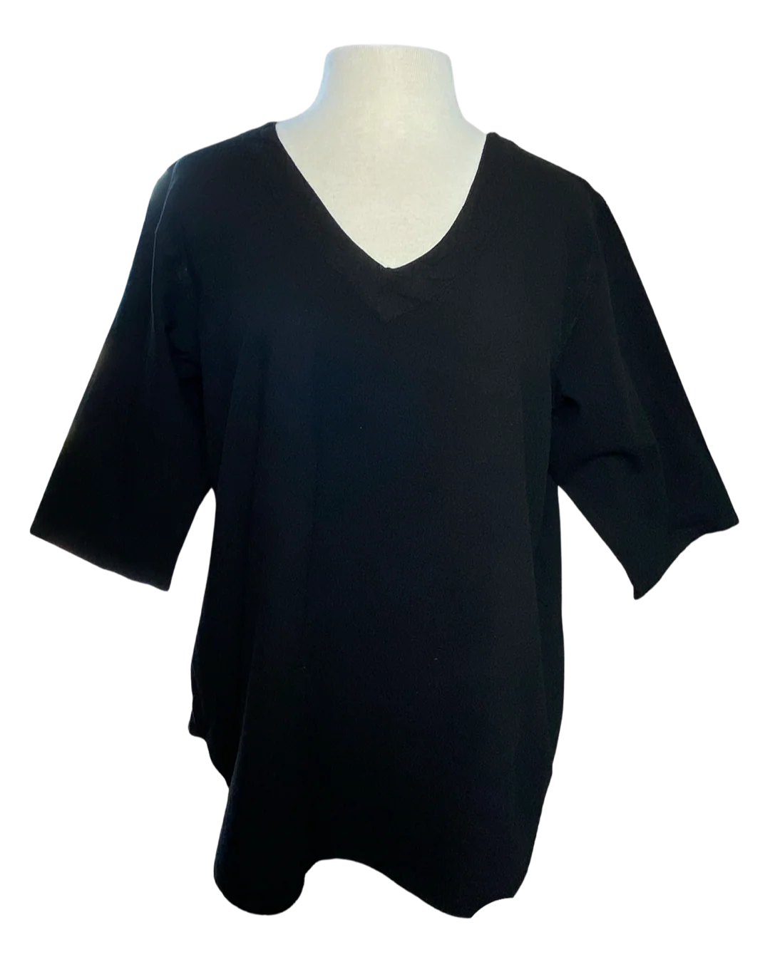 Sea Breeze V-Neck Top Black