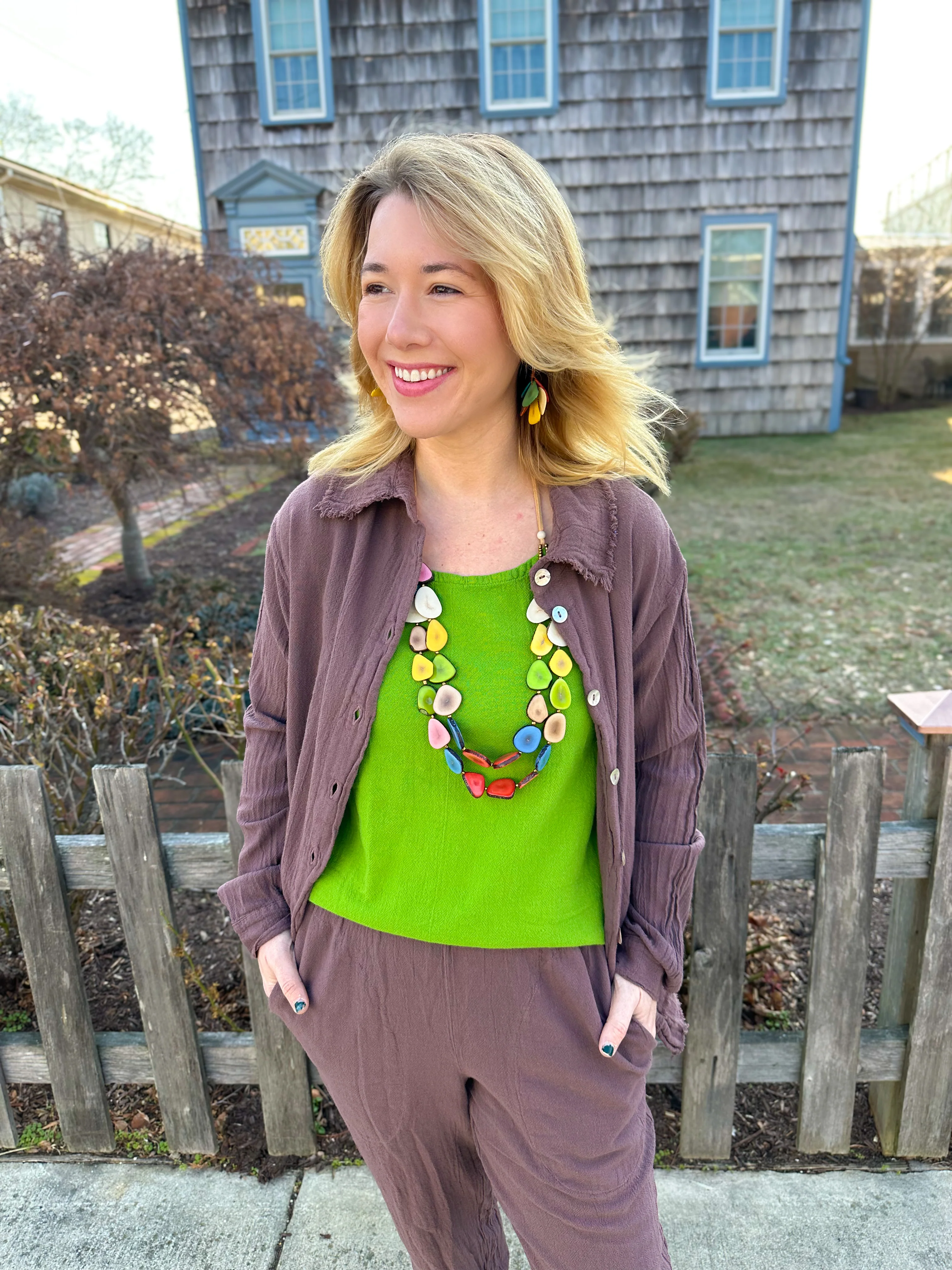 Tagua Pastel Multi Marlene Necklace - Image 3