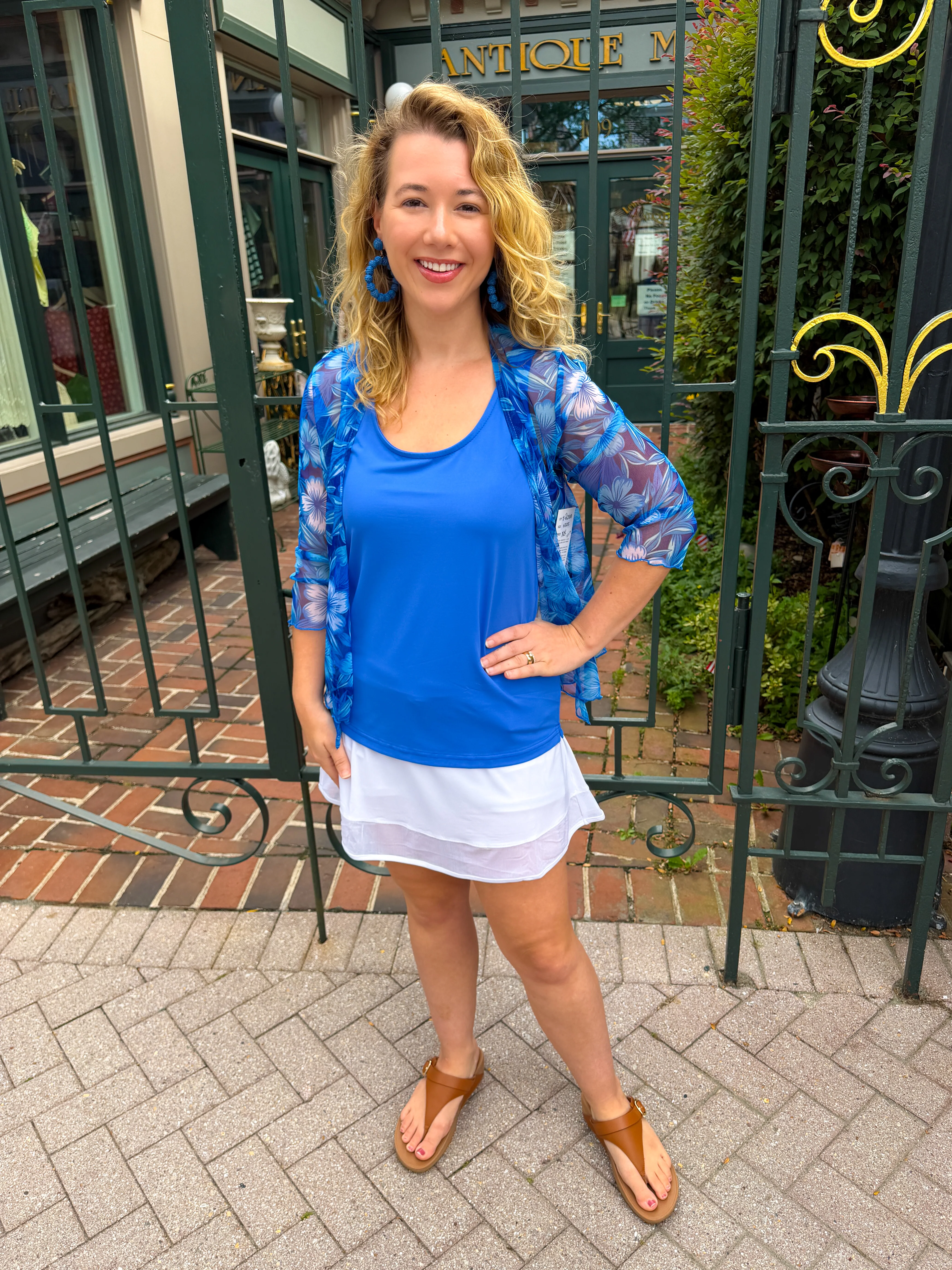 Lulu B Blue Tank - Image 3