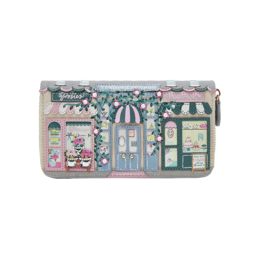 Vendula London Posies and Patisseries Large Zip Around Wallet