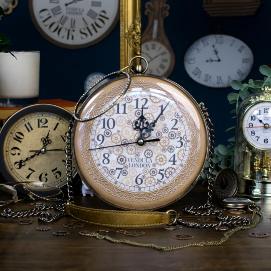 Vendula London Tick Tock Clock Shop Pocket Watch Bag - Image 6