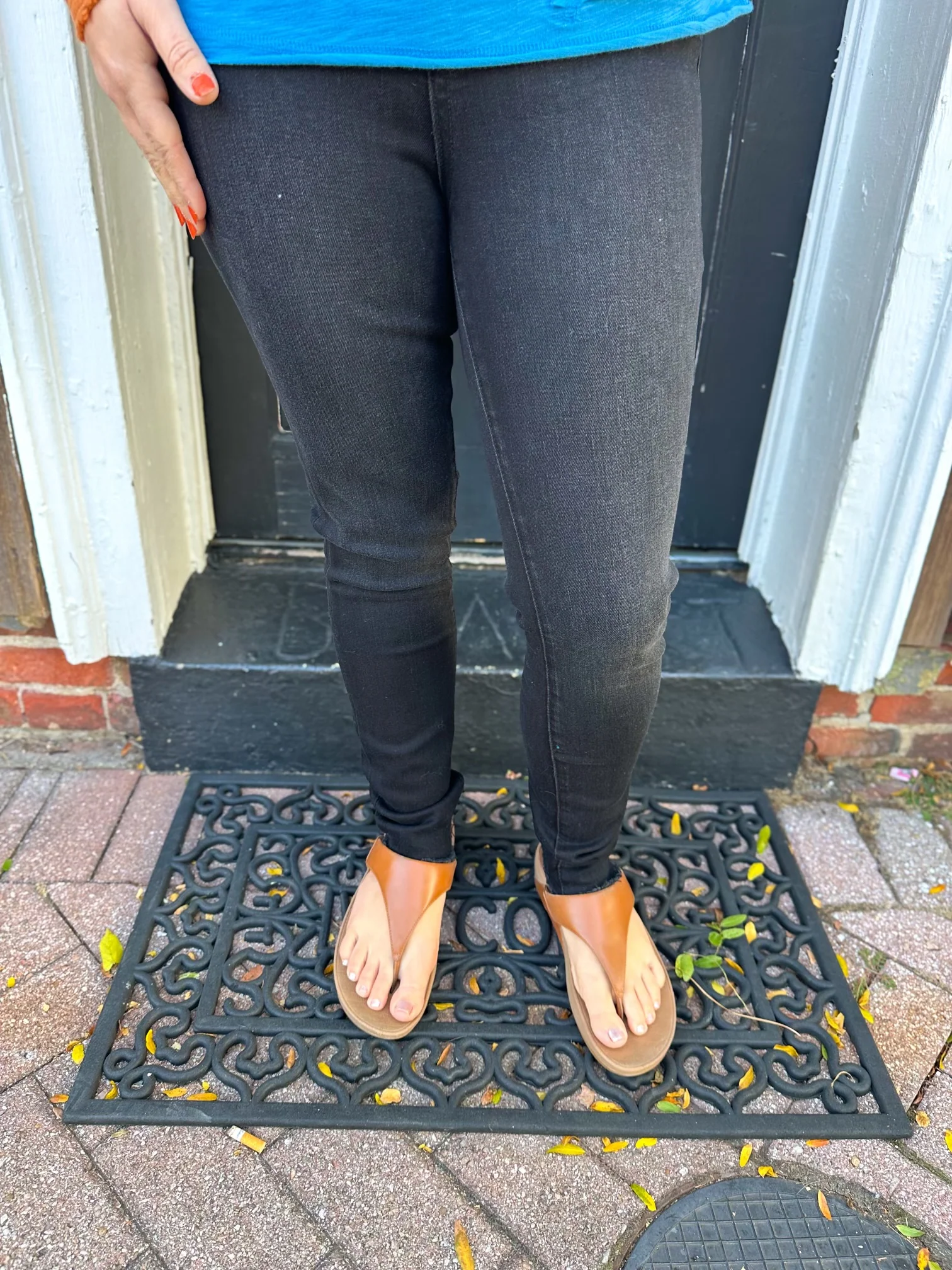Vervet Marilyn Black Super High Rise Cuff Skinny Jeans - Image 8